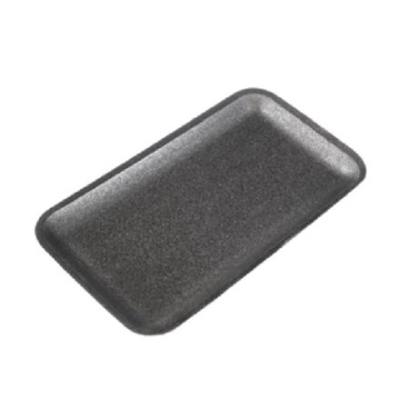 Dyne-A-Pak Heavy Duty Black Foam Meat Tray (8.25 x 5.75) - 400 Pack