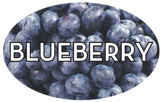 BAKERY LABEL BLUEBERRY REALISTIC