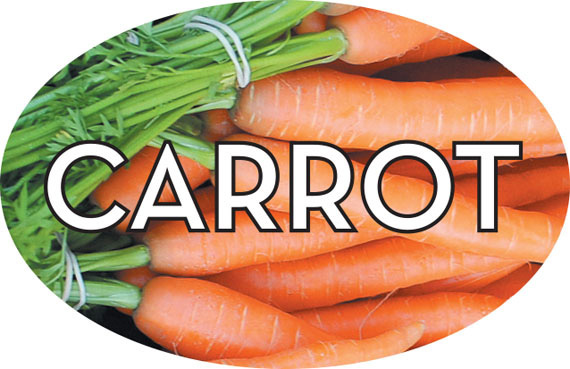 BAKERY LABEL CARROT REALISTIC