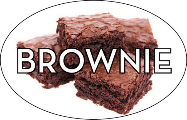 BAKERY LABEL BROWNIE REALISTIC