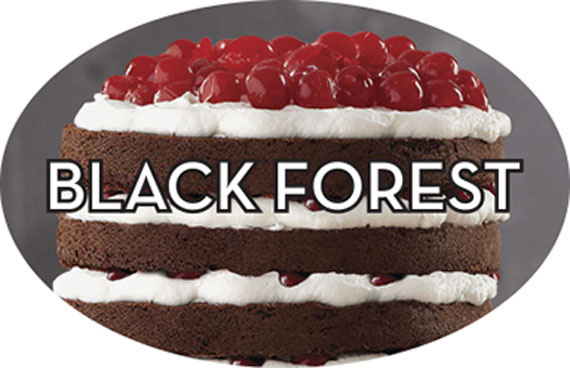 BAKERY LABEL BLACK FOREST REALISTIC