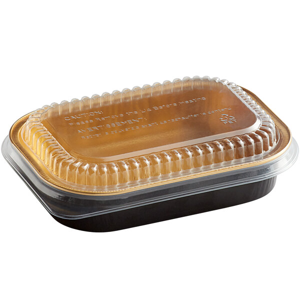 16 OZ. BLACK/GOLD DUAL OVENABLE CONTAINER CHOICE 