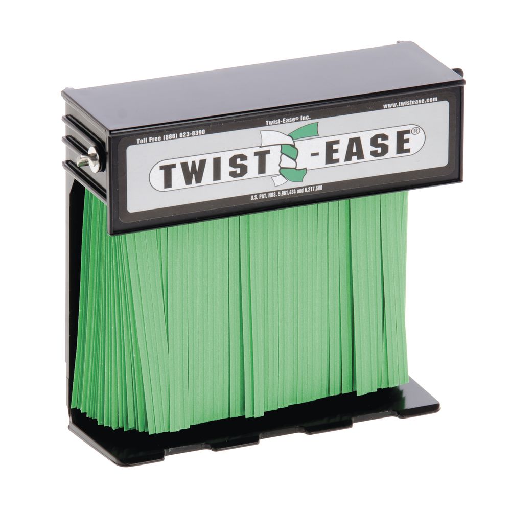 GREEN TWISTEASE TIES 4 PACKS/CS