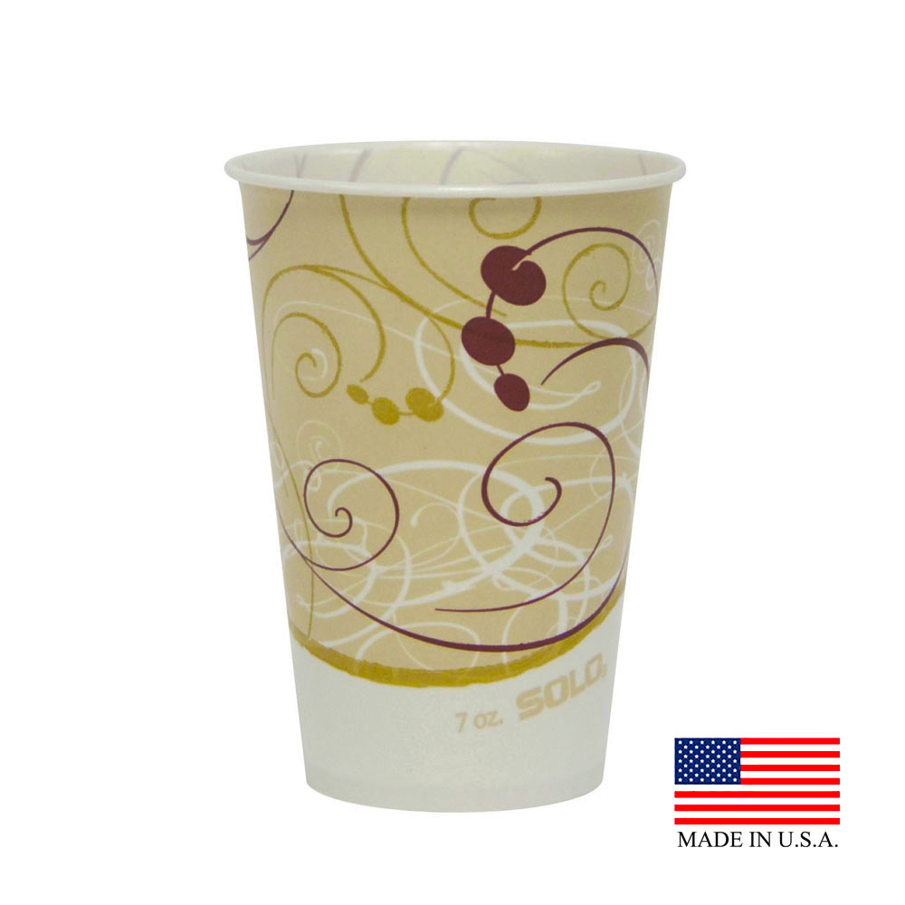 7 OZ. SOLO PAPER COLD CUP WAXED  R7N-J8000  2000/CS