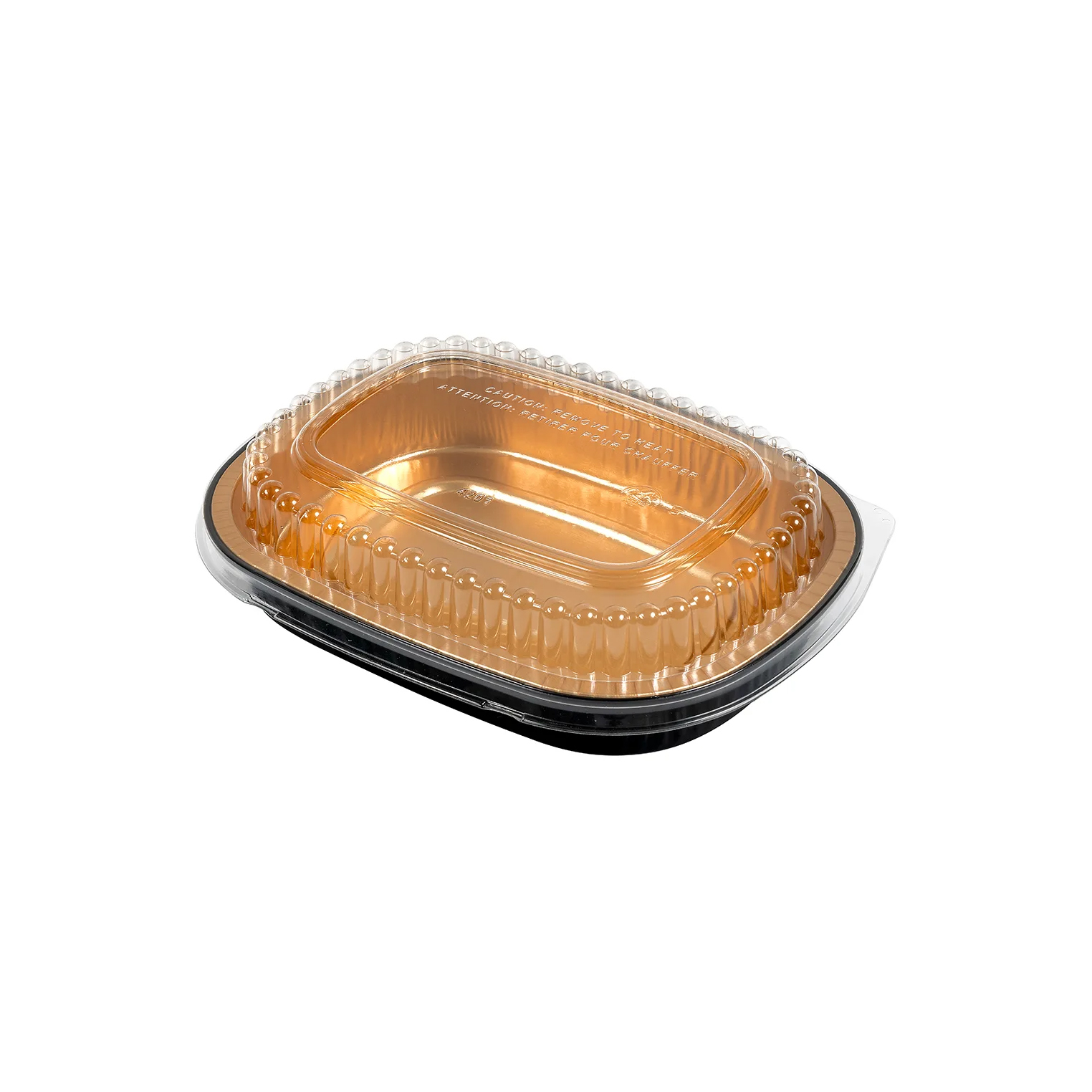 47 OZ  BLACK/GOLD DUAL OVENABLE CONTAINER COMBO 9442