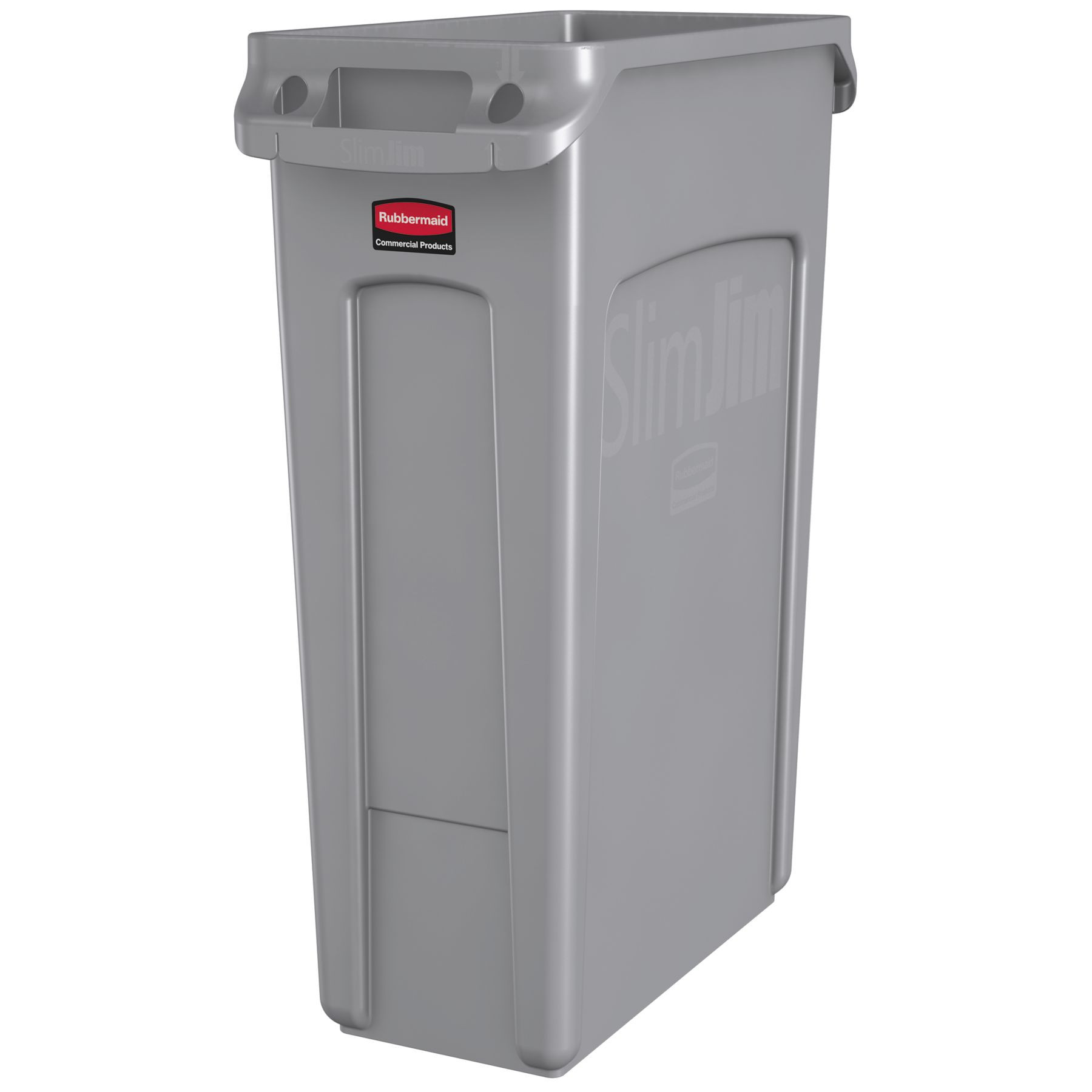 SLIM JIM TRASH BIN GREY EACH