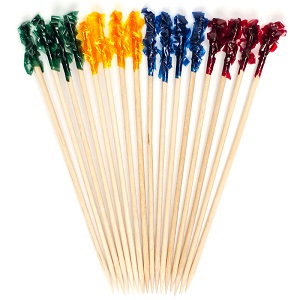 4 CLUB FRILL TOOTHPICK BOX 1000/BOX   CASE 10/1000